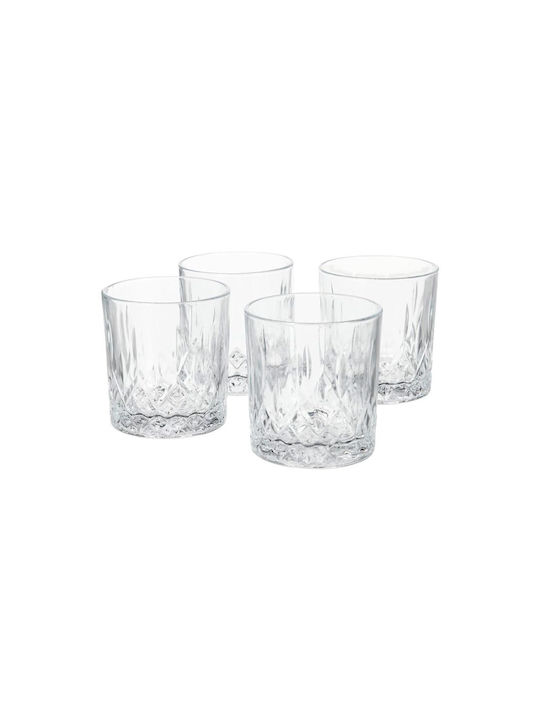 Set de pahare Whiskey din Sticlă 330ml 4buc