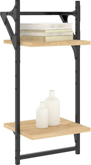 Regale Wand Sonoma Oak 2Stück 30x25x65cm