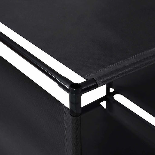 Black Bookcase 130x45x170cm