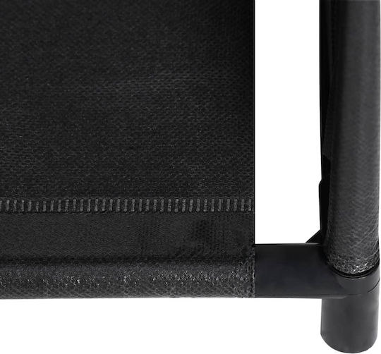 Black Bookcase 130x45x170cm