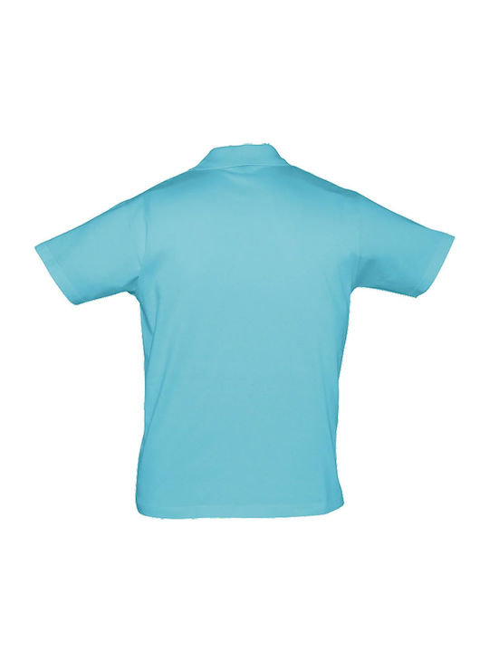 Sol's Prescott Men's Short Sleeve Promotional Blouse Light Blue