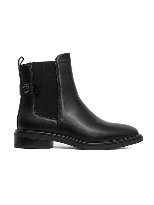 Politis shoes Leather Women's Chelsea Boots Black