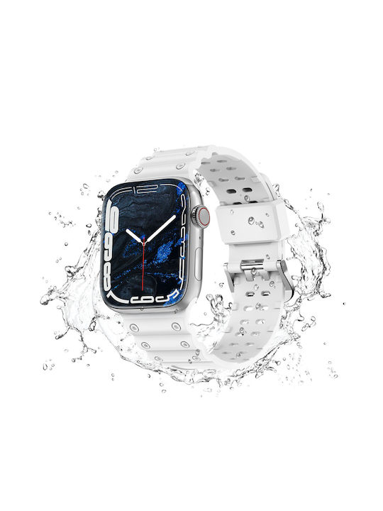 Λουράκι Λευκό (Apple Watch SE, 8, 7, 6, 5, 4, 3, 2, 1.) Λουράκι Λευκό (Apple Watch SE, 8, 7, 6, 5, 4, 3, 2, 1.)