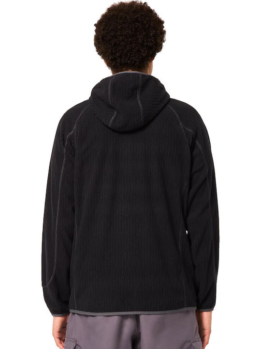 Vista Cardigan Bărbați Fleece Cu Glugă Negru