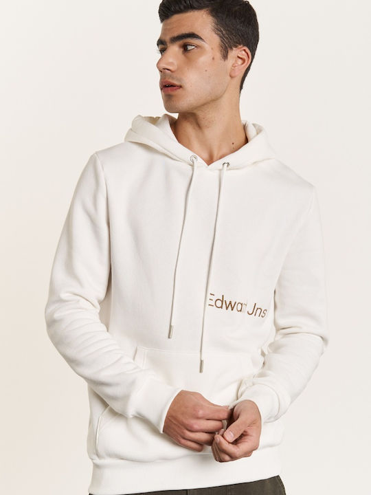 Edward Jeans Men's Sweatshirt with Hood White