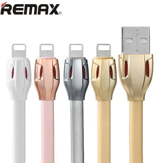 Remax Laser Равен USB-A към Lightning кабел Златист 1м