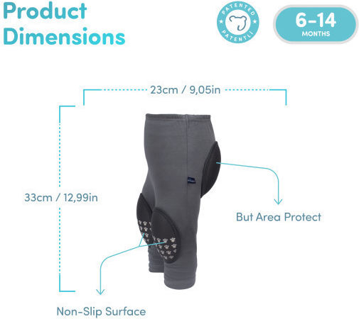 Sevi Bebe Babyzubehör Hose für die ersten Schritte in Gray Farbe