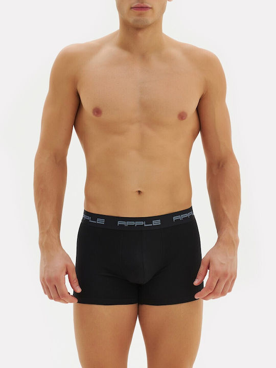 Herren Boxershorts Black mit Mustern 2Packung