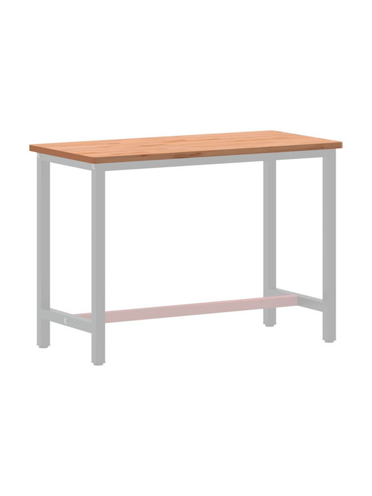 vidaXL Office Desk Surface made of Solid Wood Beech 115x55x2.5cm 356094 1pcs