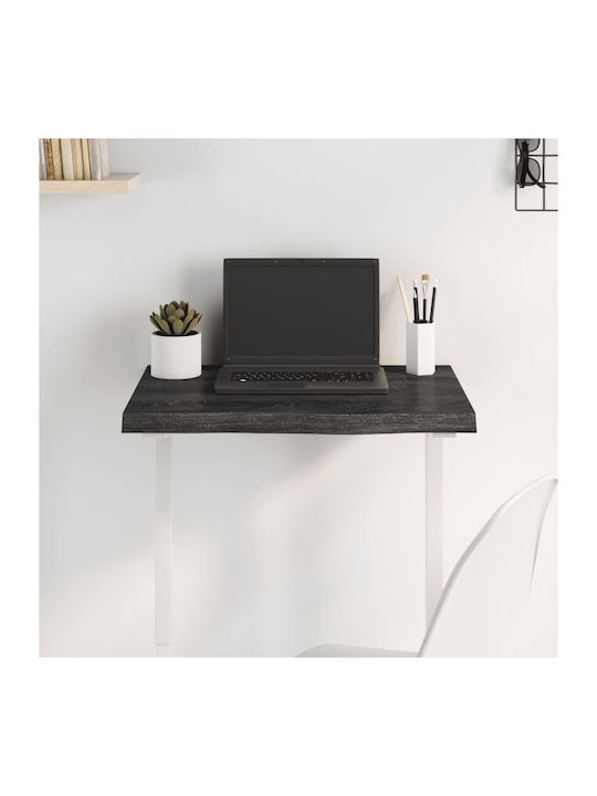 vidaXL Bürotischoberfläche aus Massivholz Dark Grey 60x40x4cm 3156408 1Stück