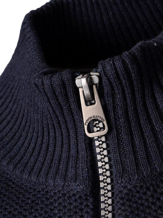 Men's Knitted Cardigan Blue