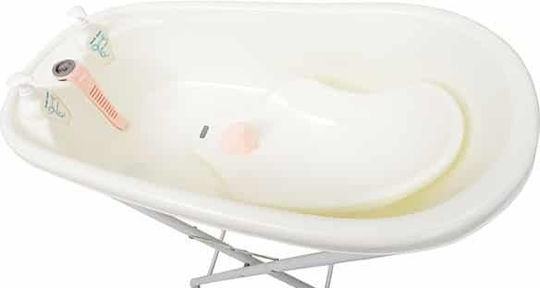 Cangaroo Baby Bath with Stand Bubble with Thermometer Pink 106286