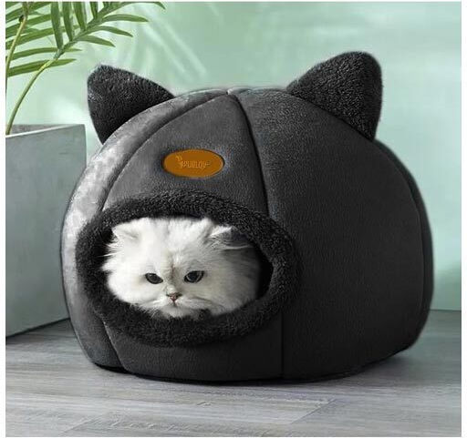 Purlov Nest Cat Black 40x40x37cm