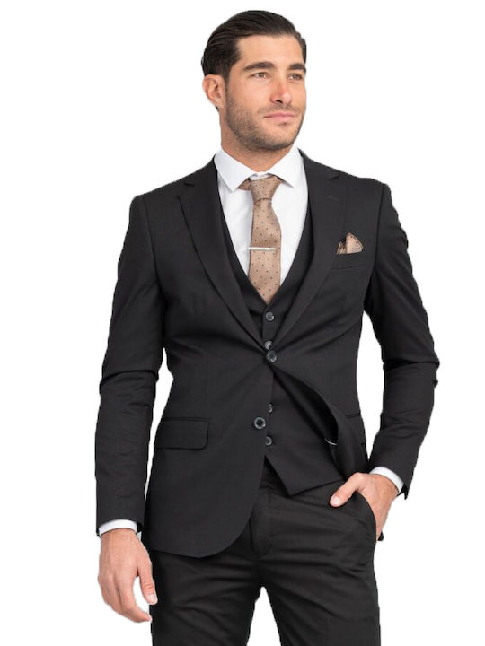 Vittorio Artist Men's Suit Black