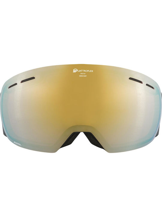 Alpina Μάσκα Σκι & Snowboard Ενηλίκων με Φακό Καθρέπτη σε Ροζ Χρώμα Alpina Μάσκα Σκι & Snowboard Ενηλίκων με Φακό Καθρέπτη σε Ροζ Χρώμα