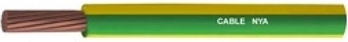 Power Cord Type NYA with Cable Properties 1x4mm² in Green Colour 100m