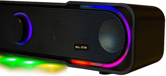 Blow MS-32 2.0 Speakers with RGB 6W Black