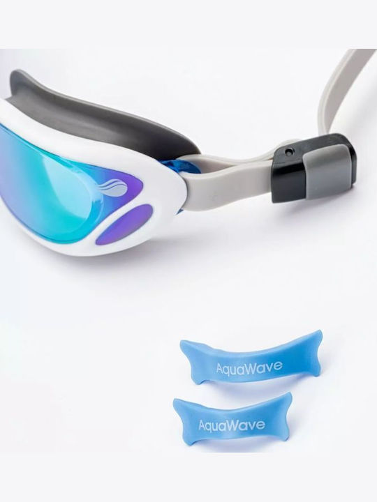 Aquawave Swimming Goggles Adults with Anti-fog Lenses White
