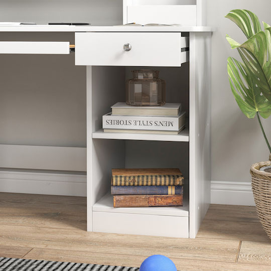 Παιδικό Γραφείο από Μελαμίνη Λευκό 90x45x90cm