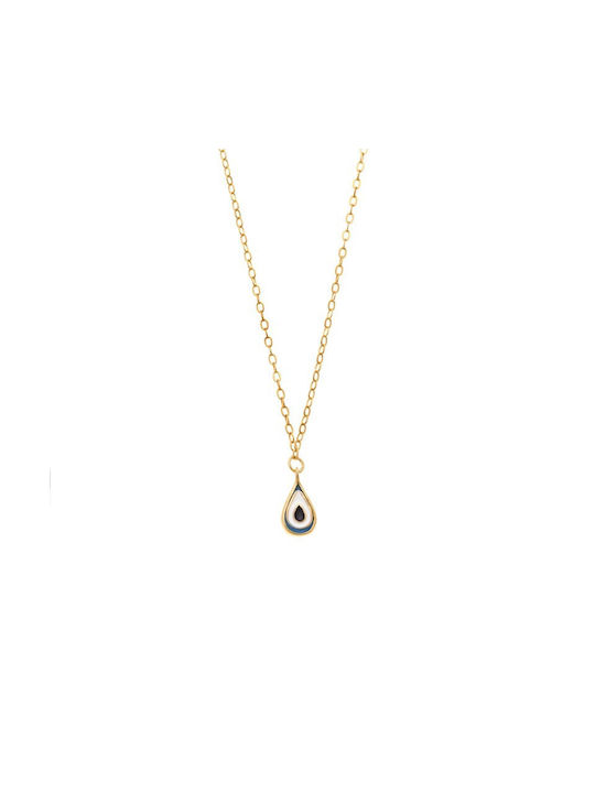 Senza Necklace Eye from Gold Plated Silver