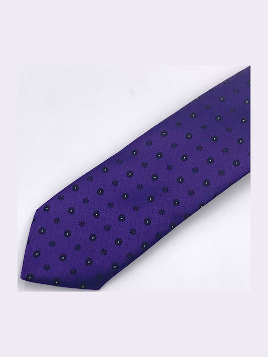 Pako Lorente Men's Tie Synthetic Monochrome in Purple Color