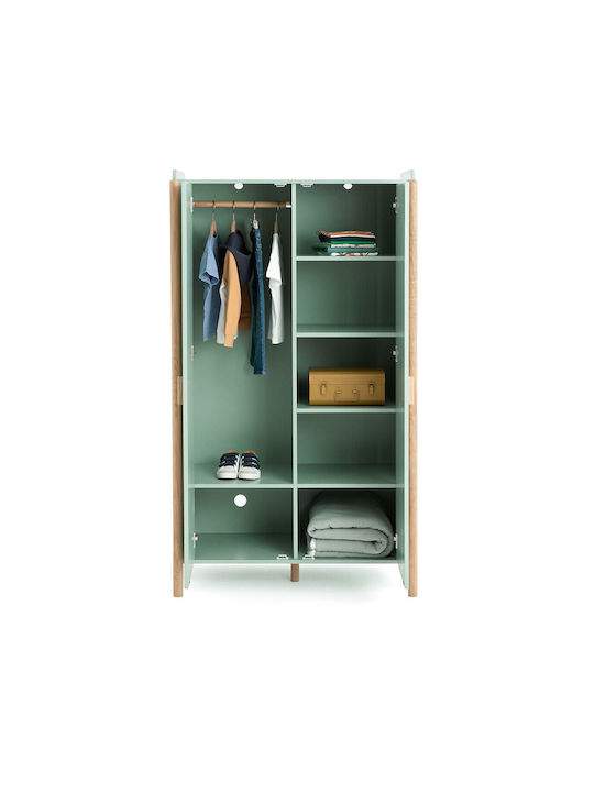 Zwei Türen Schrank Grün 95.8x54.7x166.6cm
