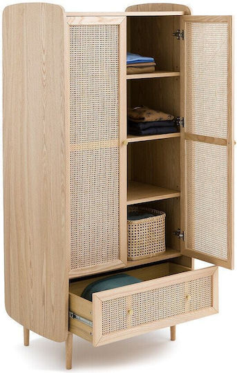 Dulap Cu Uși Duble Cu 1 Sertar Maro 80x58x175 5cm