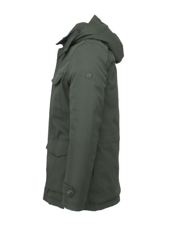 Adimari Herren Winter Jacke Lässig Oil Green