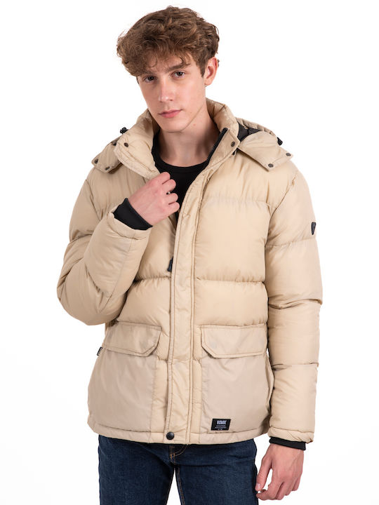 Winter Jacket Puffer Beige