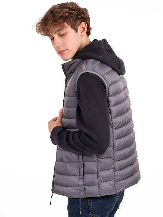 Ärmellos Jacke Wasserdicht und Winddicht Grey