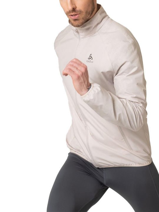Essentials Activewear Waterproof and Windproof Ecru Men’s Jacket