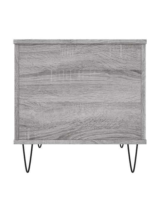 Square Central Wooden Coffee Table Gray Sonoma M60xL44.5xH45cm