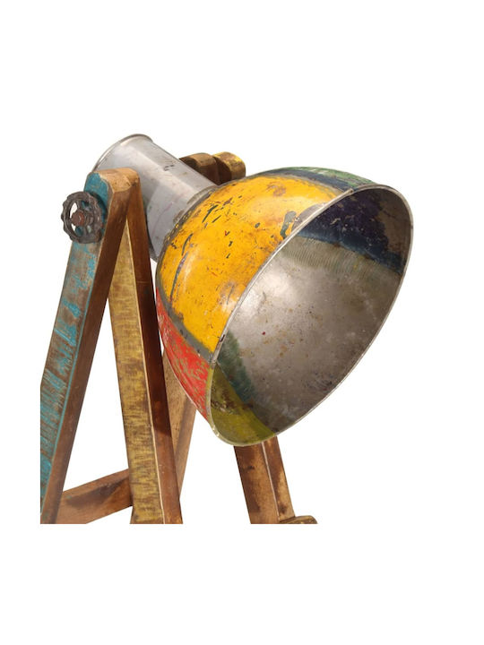 vidaXL Vintage Floor Lamp H120xW25cm. with Socket for Bulb E27 Multicolour