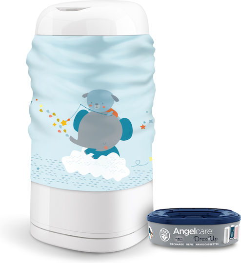 AngelCare Decorative Cover for Diaper Bin Blue