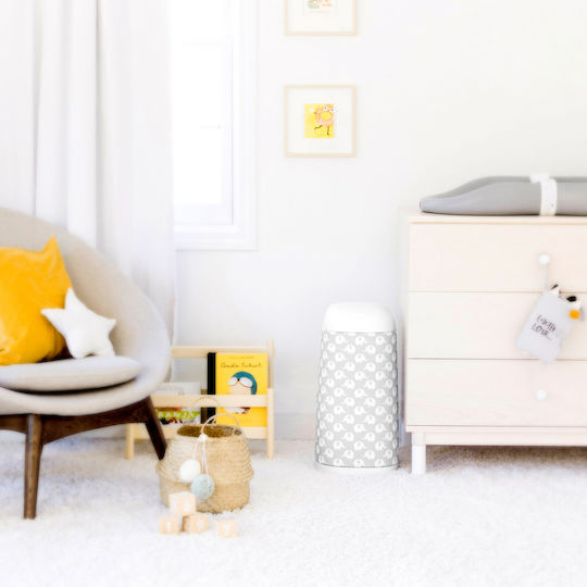 AngelCare Decorative Cover for Diaper Bin Gray