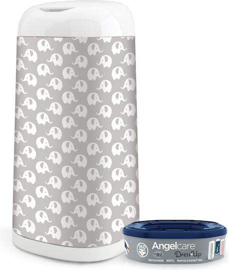 AngelCare Decorative Cover for Diaper Bin Gray