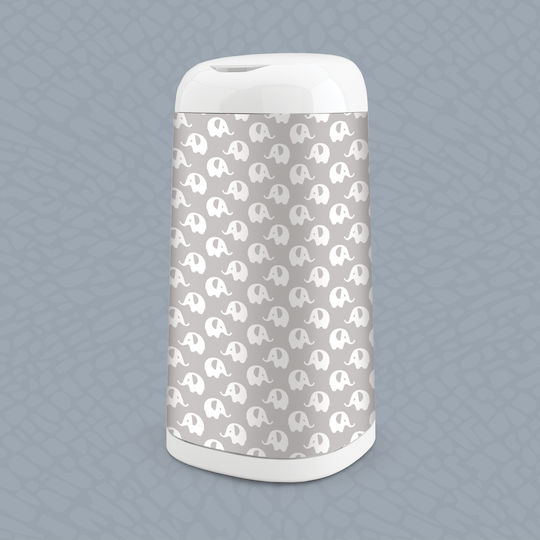 AngelCare Decorative Cover for Diaper Bin Gray