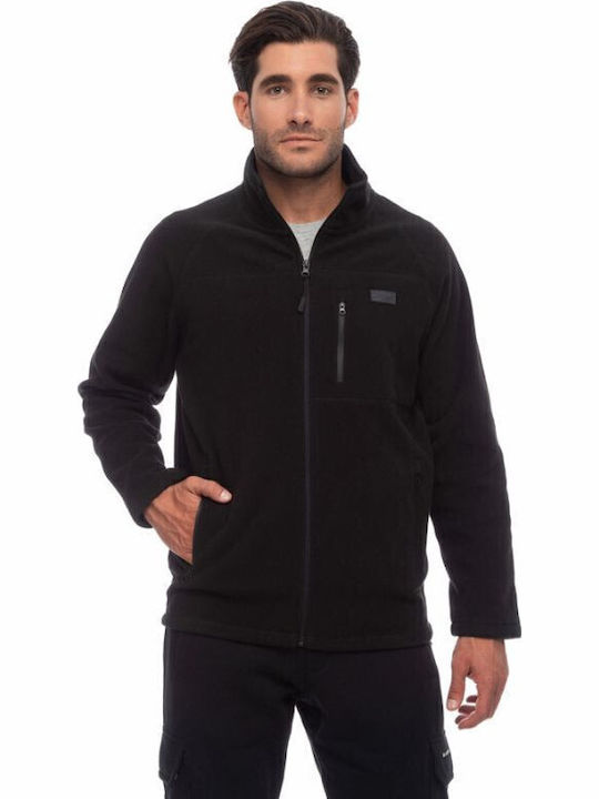 Ανδρική Ζακέτα Fleece Μαύρη