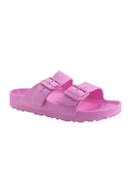 Plato Damen Flache Sandalen in Fuchsie Farbe