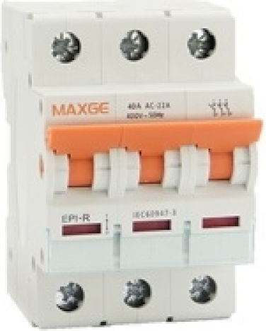 Maxge Τριπολικός Διακόπτης Ράγας 40A