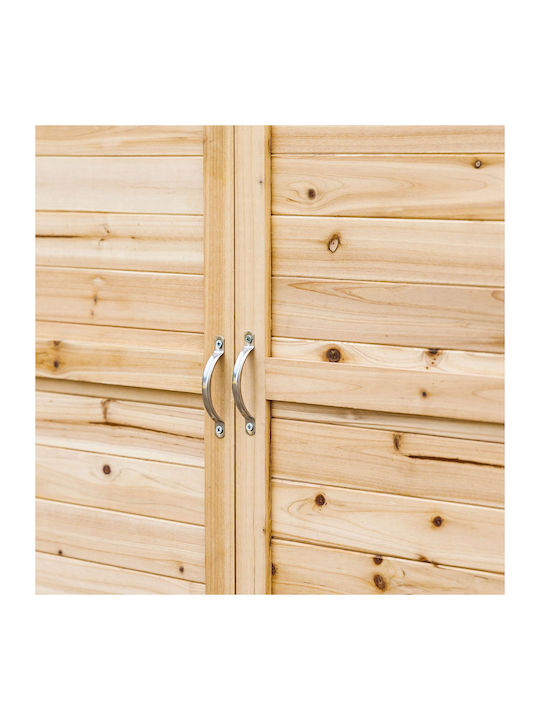 Zweiflügeliger Schrank Hölzernes mit 1 Regal 83x40x92cm