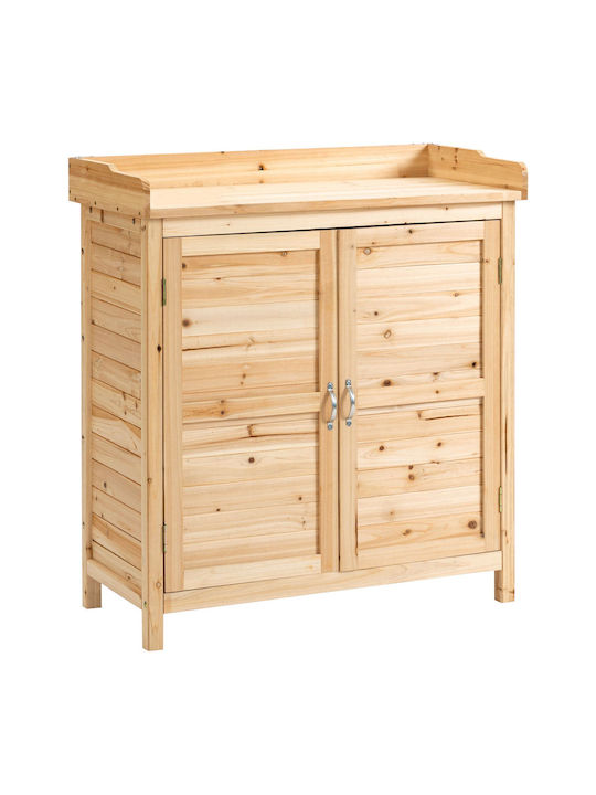 Zweiflügeliger Schrank Hölzernes mit 1 Regal 83x40x92cm