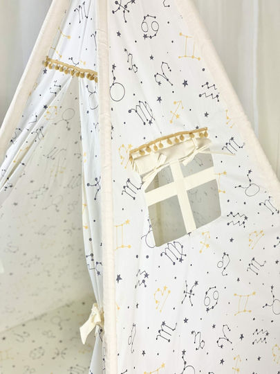 Velvet White Cort pentru Copii Indian Stars