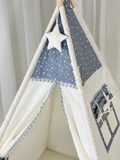 Velvet White Παιδική Σκηνή Ινδιάνικη Stars