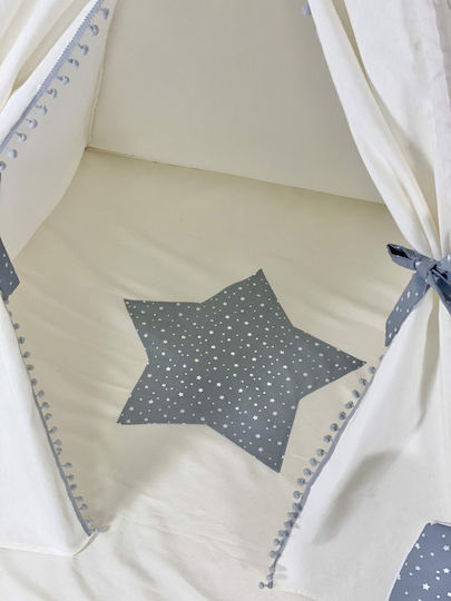 Velvet White Παιδική Σκηνή Ινδιάνικη Stars