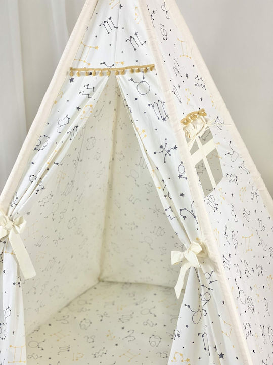 Velvet White Детски Шатър Индийски Stars