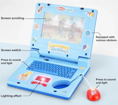 Elektronischer Kinder-Lern-Laptop/Tablet Blue