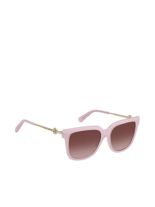 Marc Jacobs Sonnenbrillen mit Rosa Rahmen und Rosa Polarisiert Linse MARC 580/S 35J