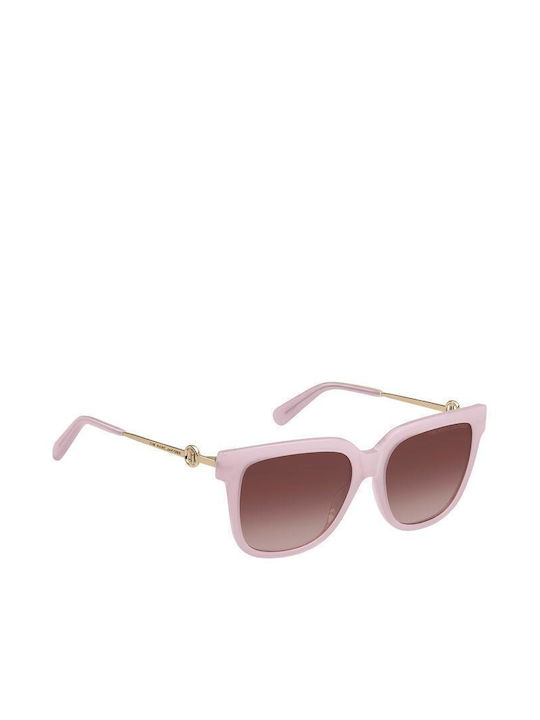 Marc Jacobs Ochelari de soare cu Pink Cadru și Pink Polarizate Lentilă MARC 580/S 35J