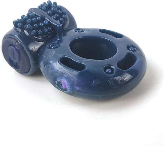A-Gusto Vibrating Ring Cock Blue CR-0001